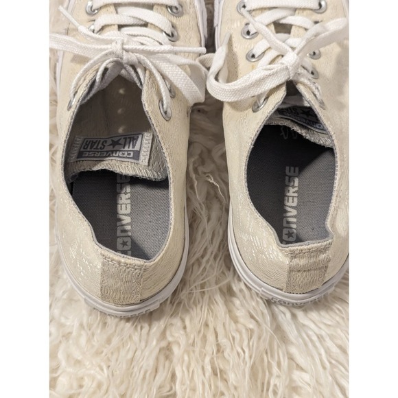 Converse Chuck Taylor All Star Natural Cream Lace Ox shoes - Picture 4 of 6